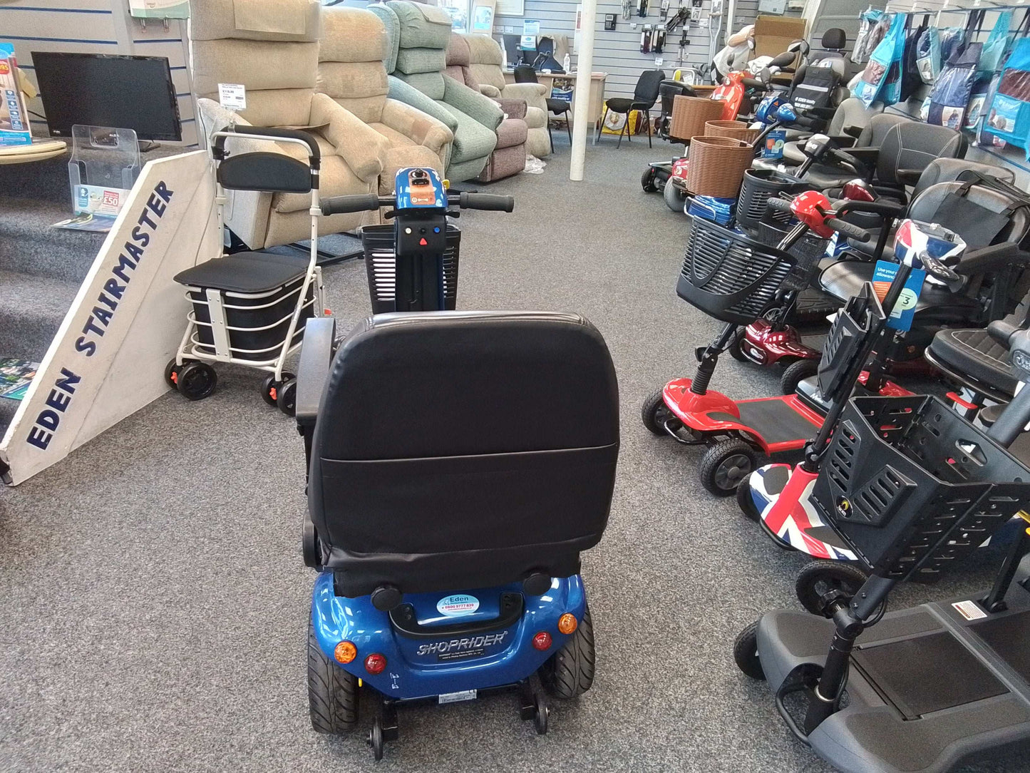 Back of Shoprider Valencia Mobility Scooter