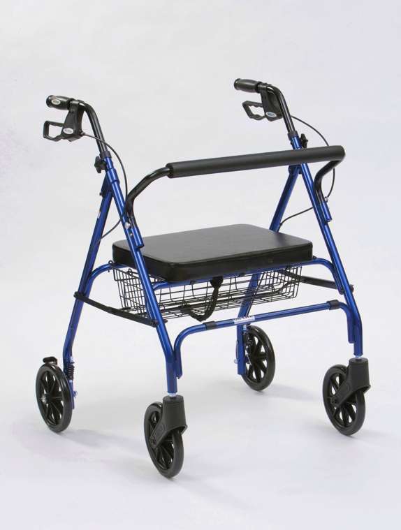 Heavy Duty Rollator - BLUE - Eden Mobility