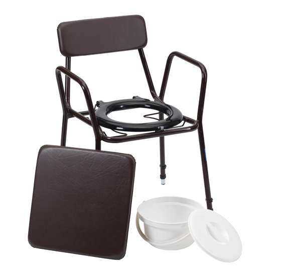 Height Adjustable Stacking Commode - Eden Mobility