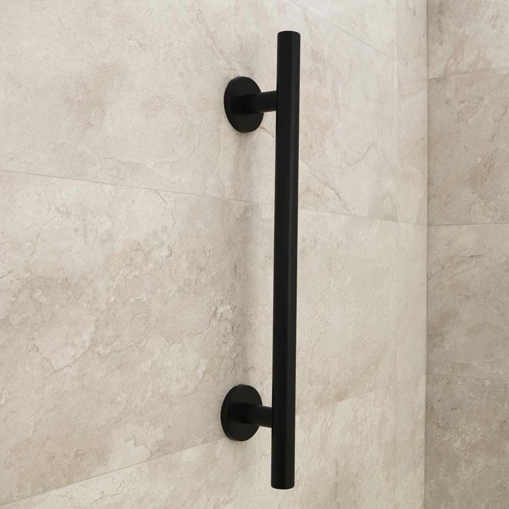 Matt Black Luxury Straight Grab Rail 620 - Eden Mobility