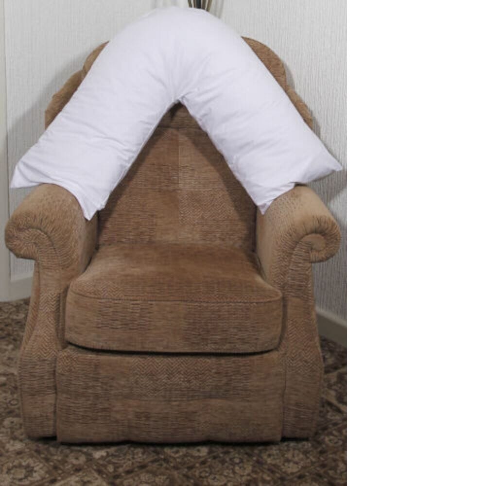 V-Shaped Pillow Polycotton - Eden Mobility