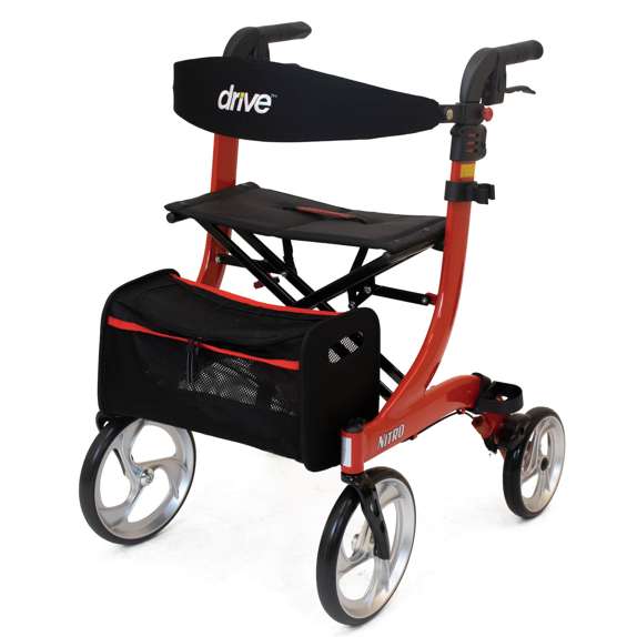 Nitro Rollator - Red - Eden Mobility