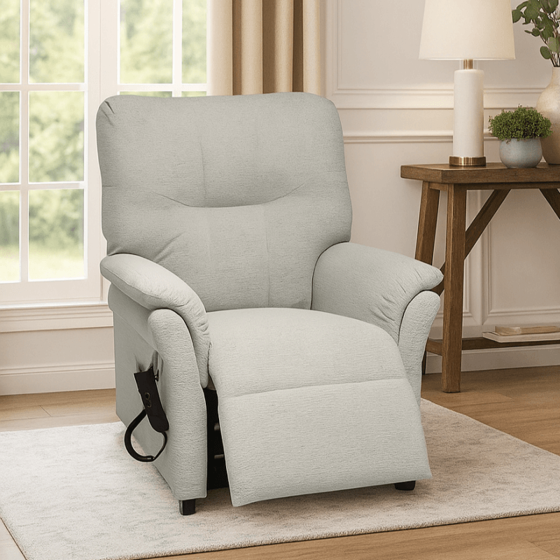 The Eden Taurus Grande Dual Motor Rise & Recliner in living room