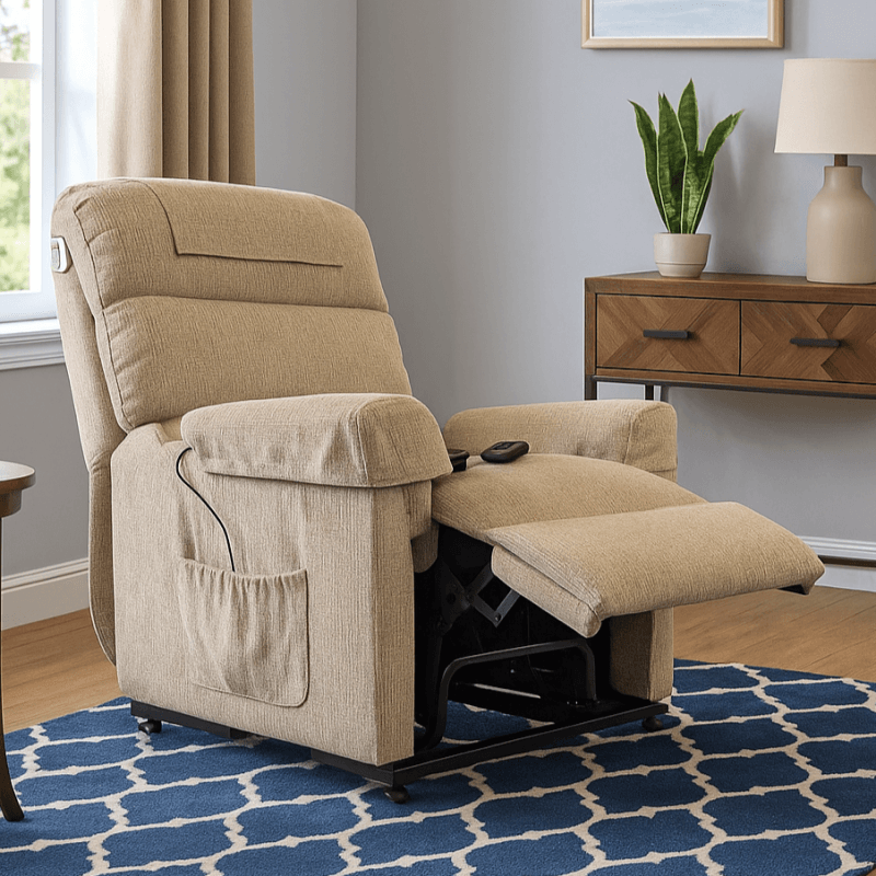 The Eden Leo Rise And Recliner In Living Room