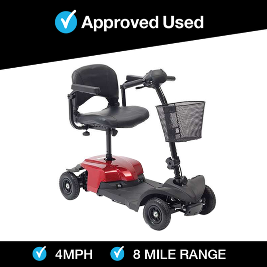 Approved Used Banner for
Drive Compact Lite Mobility Scooter In Red