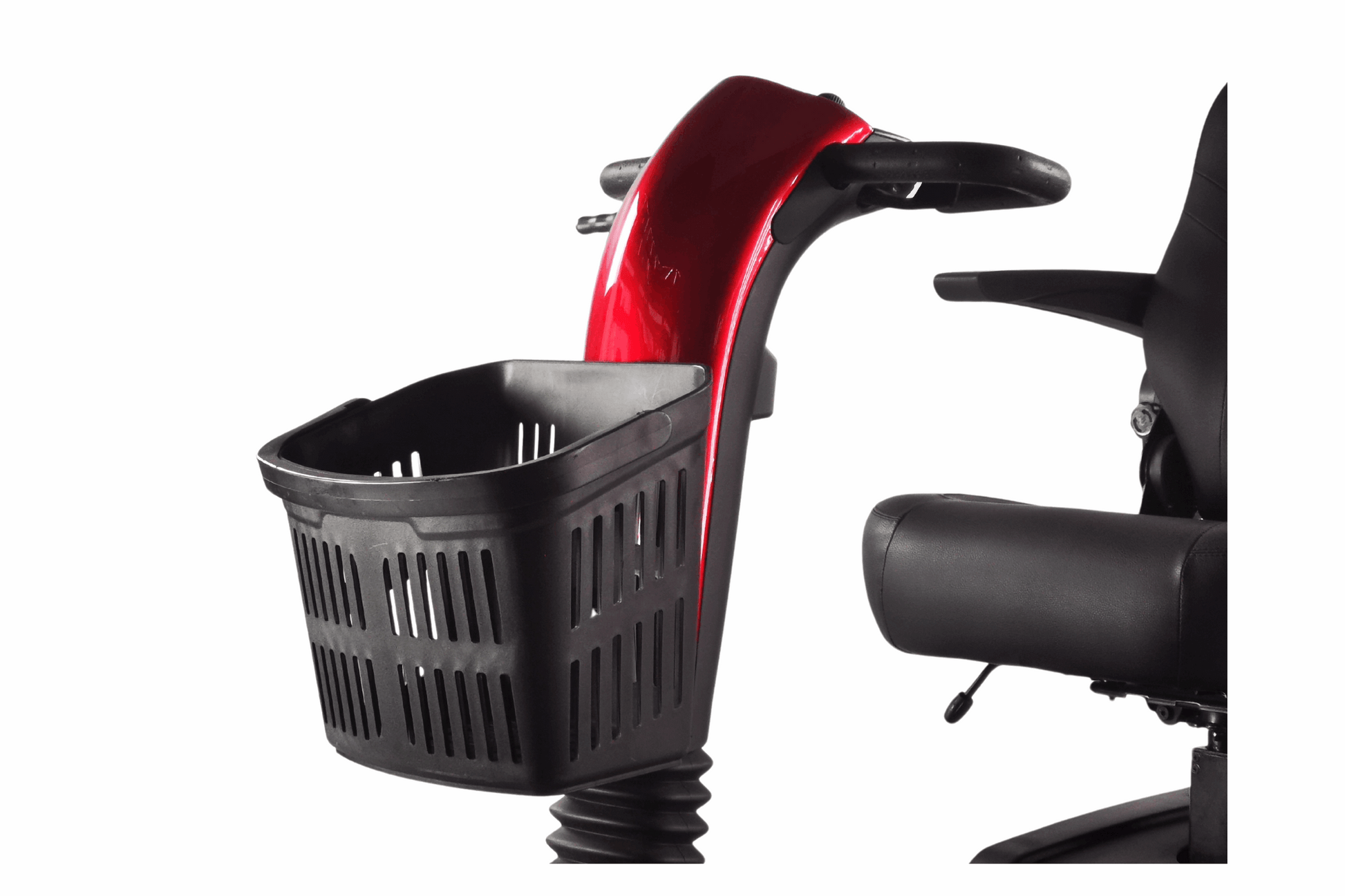 Close Up Of Basket On The Eden Excel Move 6MPH Mobility Scooter