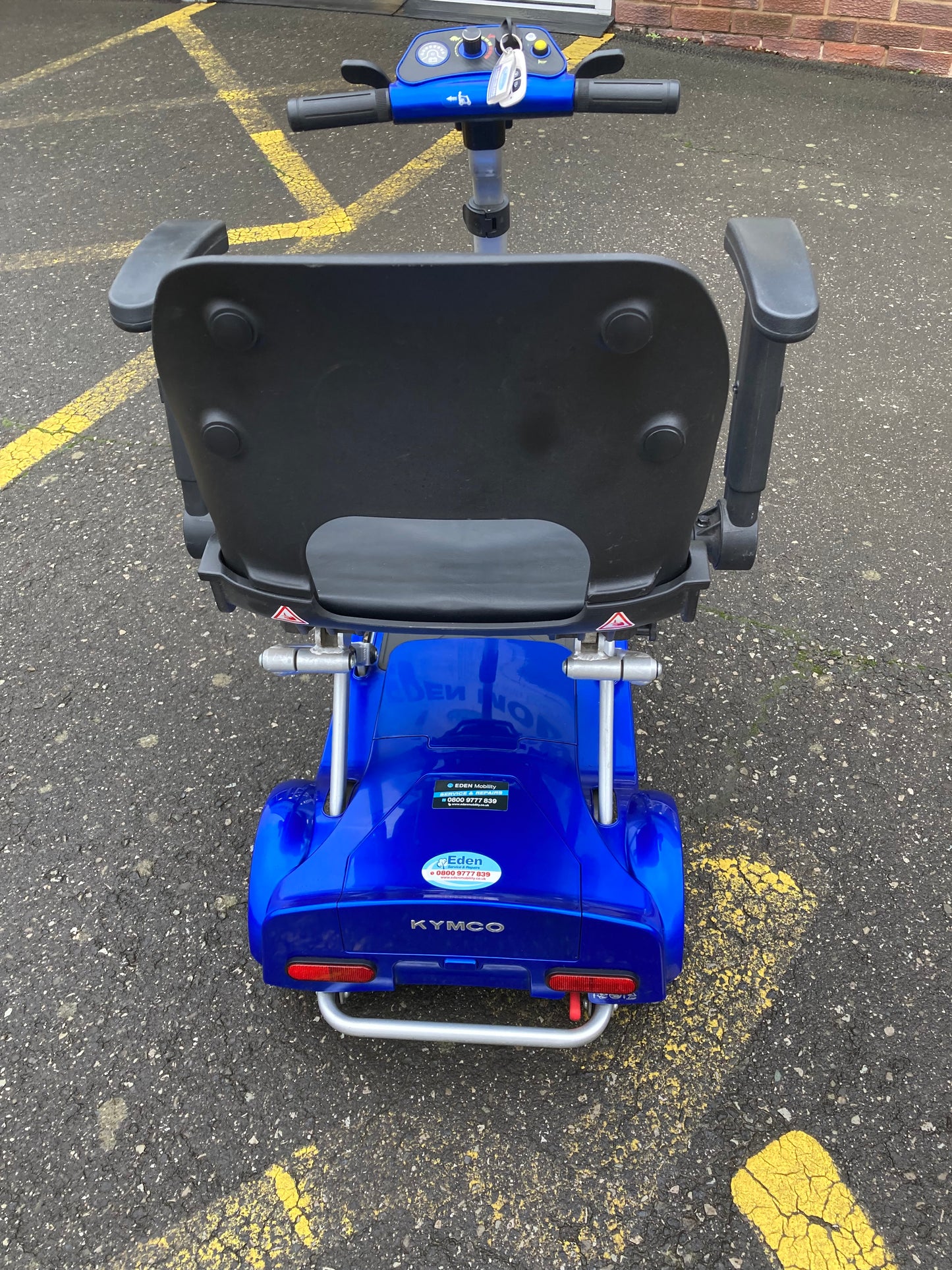 Kymco k-lite Rear view (Blue) - Eden Mobility