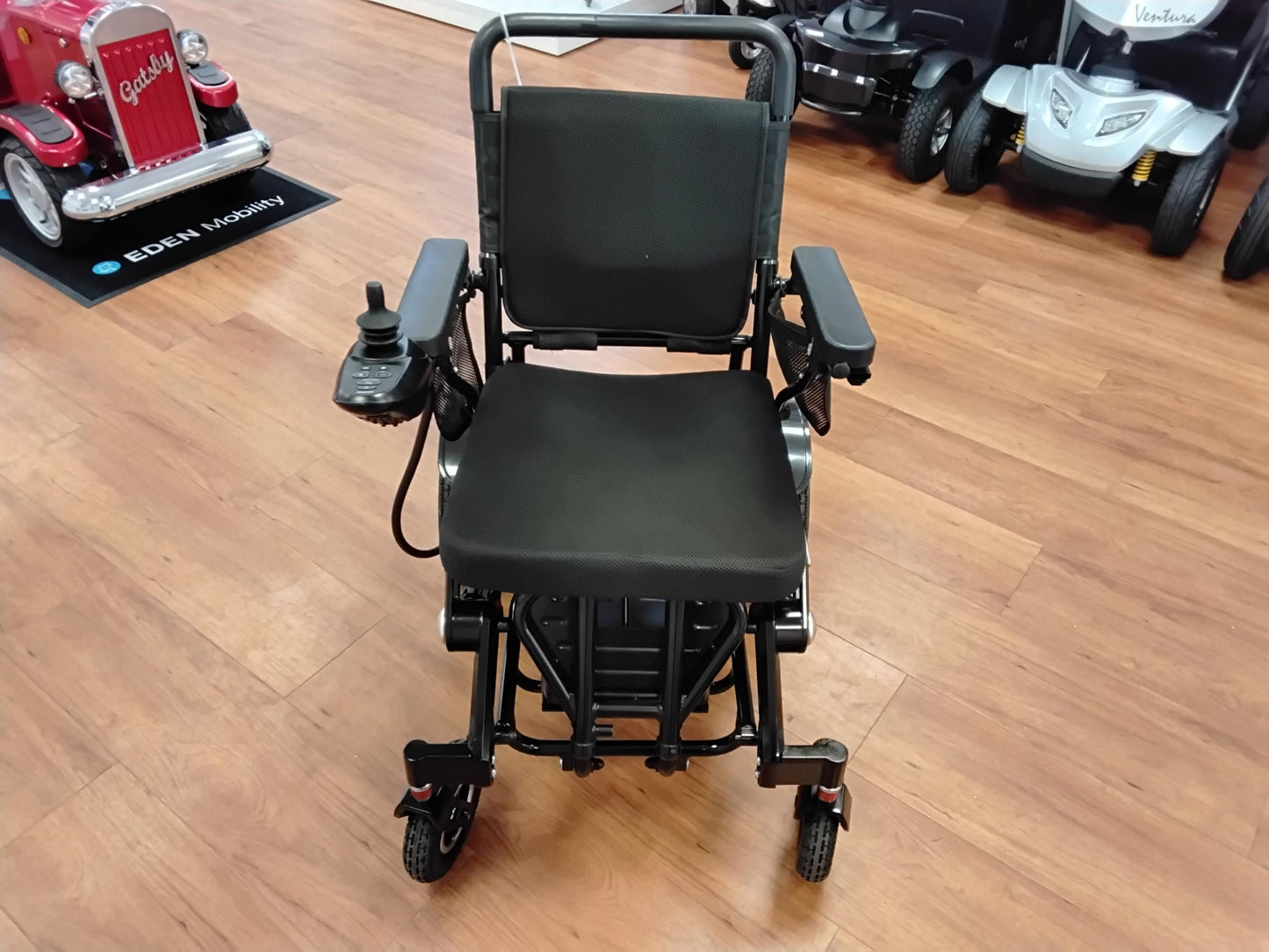 Folding Lightweight Powerchair - Black | Corby - Eden Mobility
