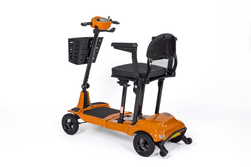 Image of orange mobility scooter