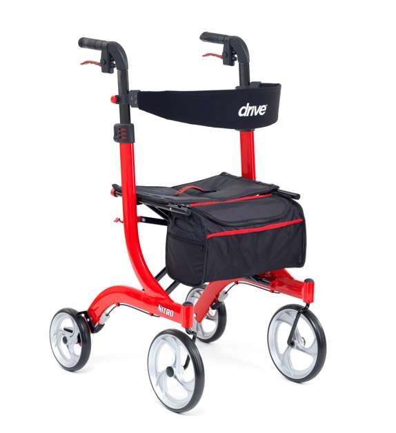 Nitro Rollator - Red - Eden Mobility