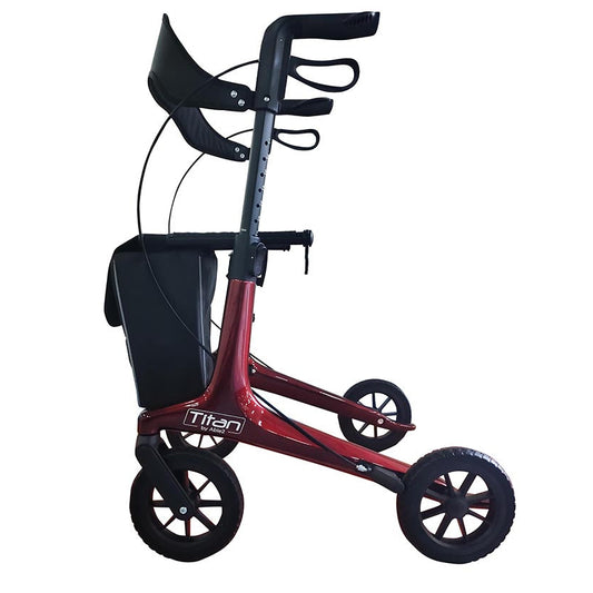 ABLE2 Titan Carbon Rollator In Red