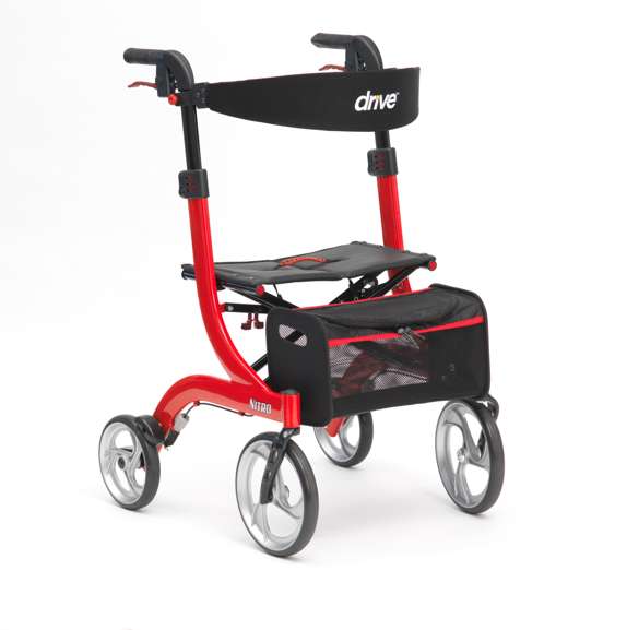 Nitro Rollator - Red - Eden Mobility