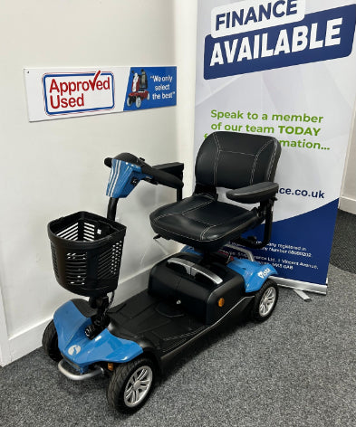 Rascal vista angle front view (blue) - Eden Mobility