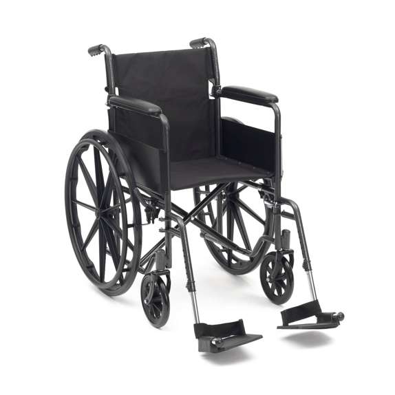 Silver Sport Steel Self Propel Wheelchair - Folding Back - Eden Mobility