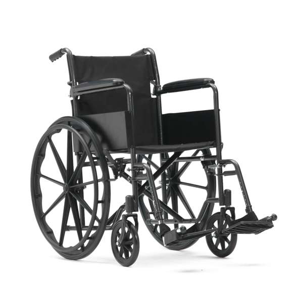 Silver Sport Steel Self Propel Wheelchair - Folding Back - Eden Mobility