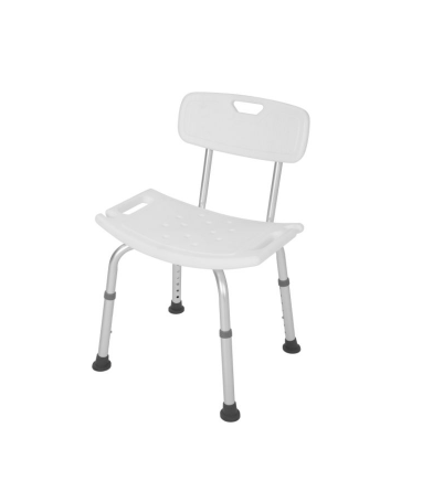 Alerta Aluminium Shower Stool with Back
