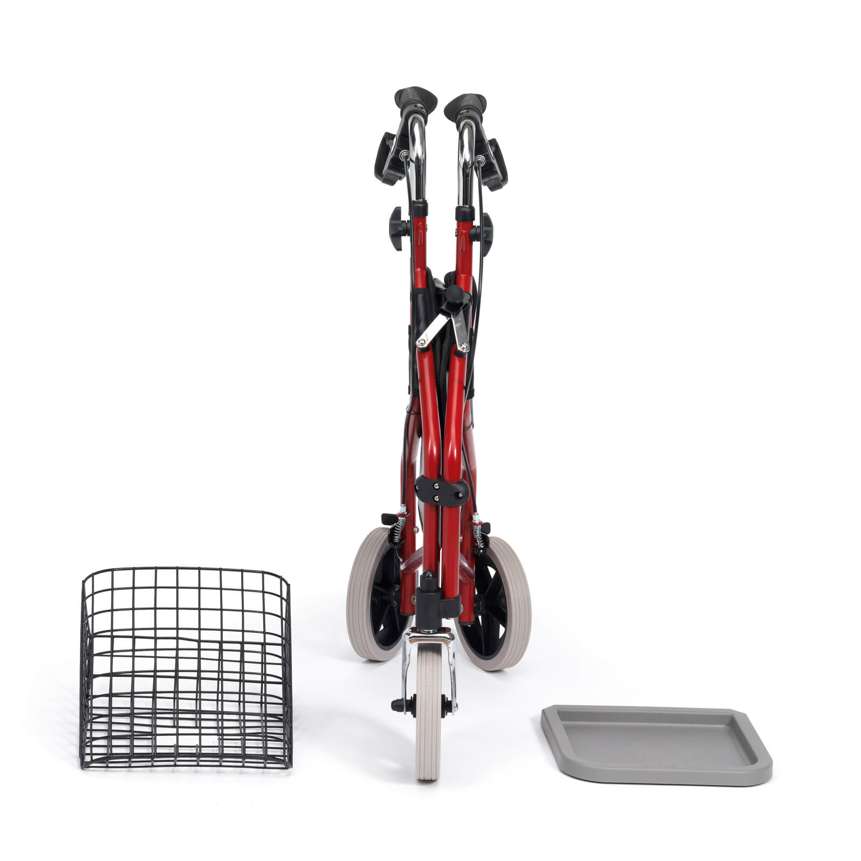 Blue Steel Tri-Walker with Bag, Basket & Tray - Eden Mobility