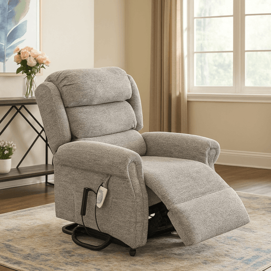 The Eden Taurus Petite Dual Motor Rise & Recliner in living room