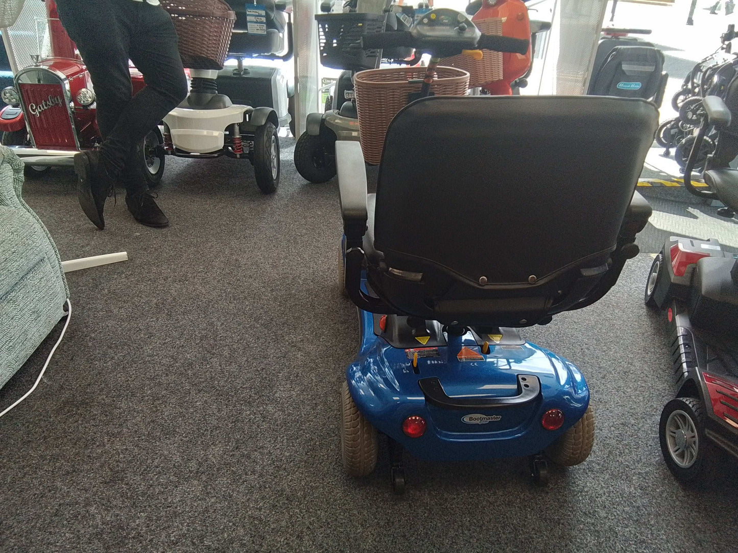 Back Of Blue Roma Paris Mobility Scooter