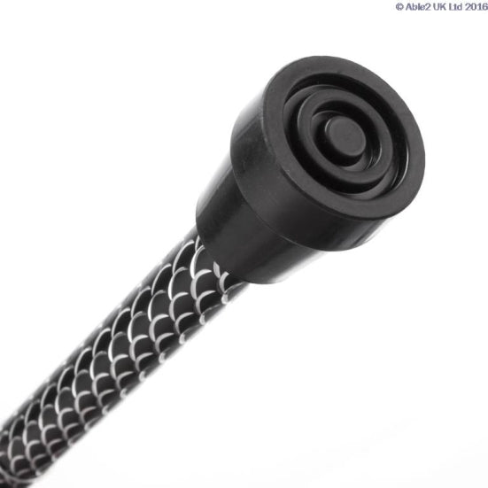 Folding Height Adjustable Walking Stick (Etched Black)