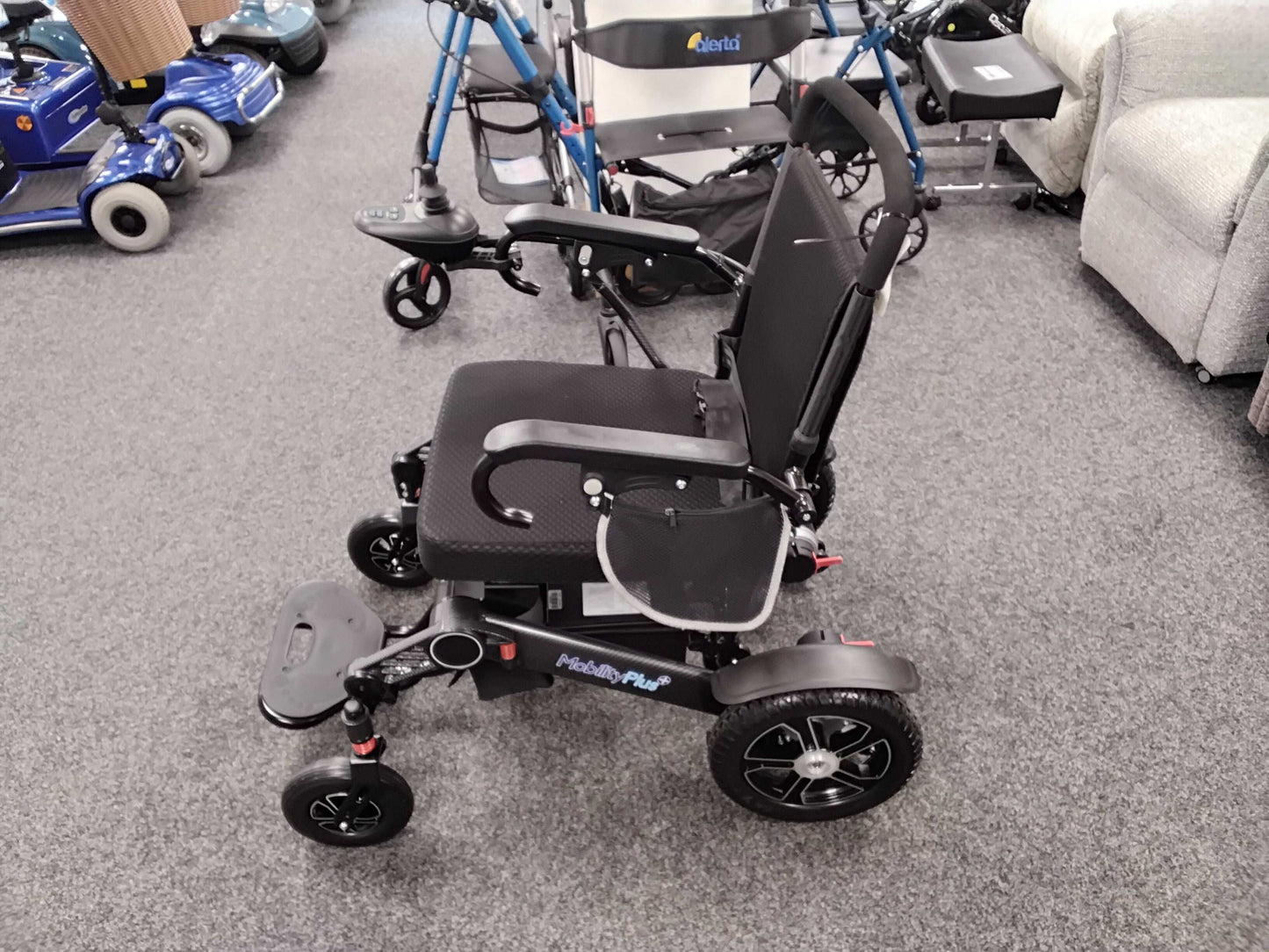 Sideview of MobilityPlus+ Ultra-Light RangerXL Wheelchair