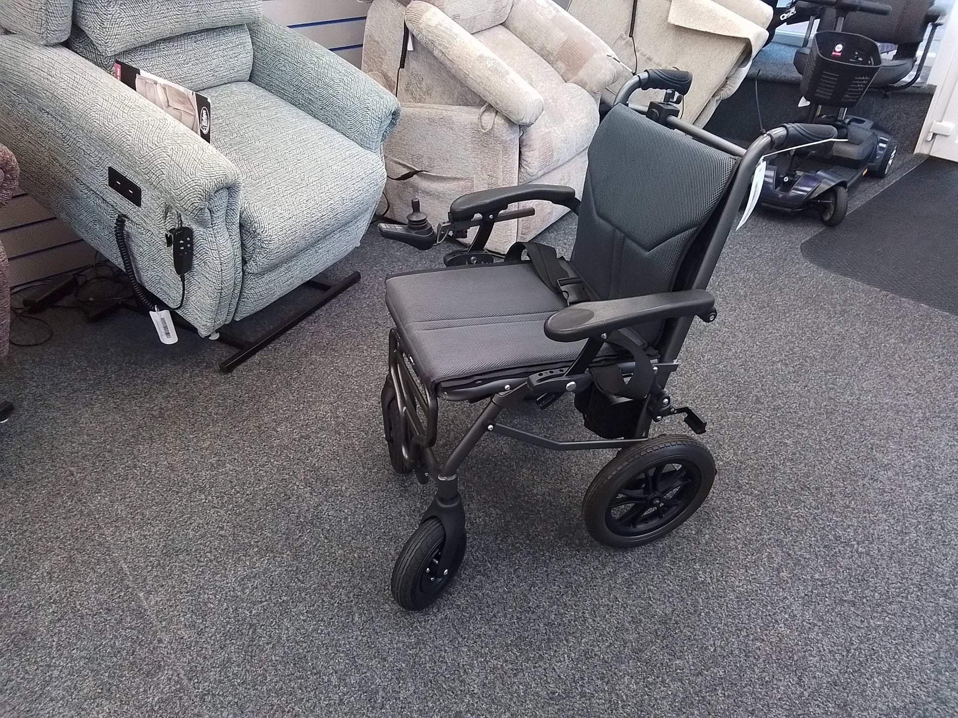 EFoldi Powerchair - Grey | Bridlington - Eden Mobility