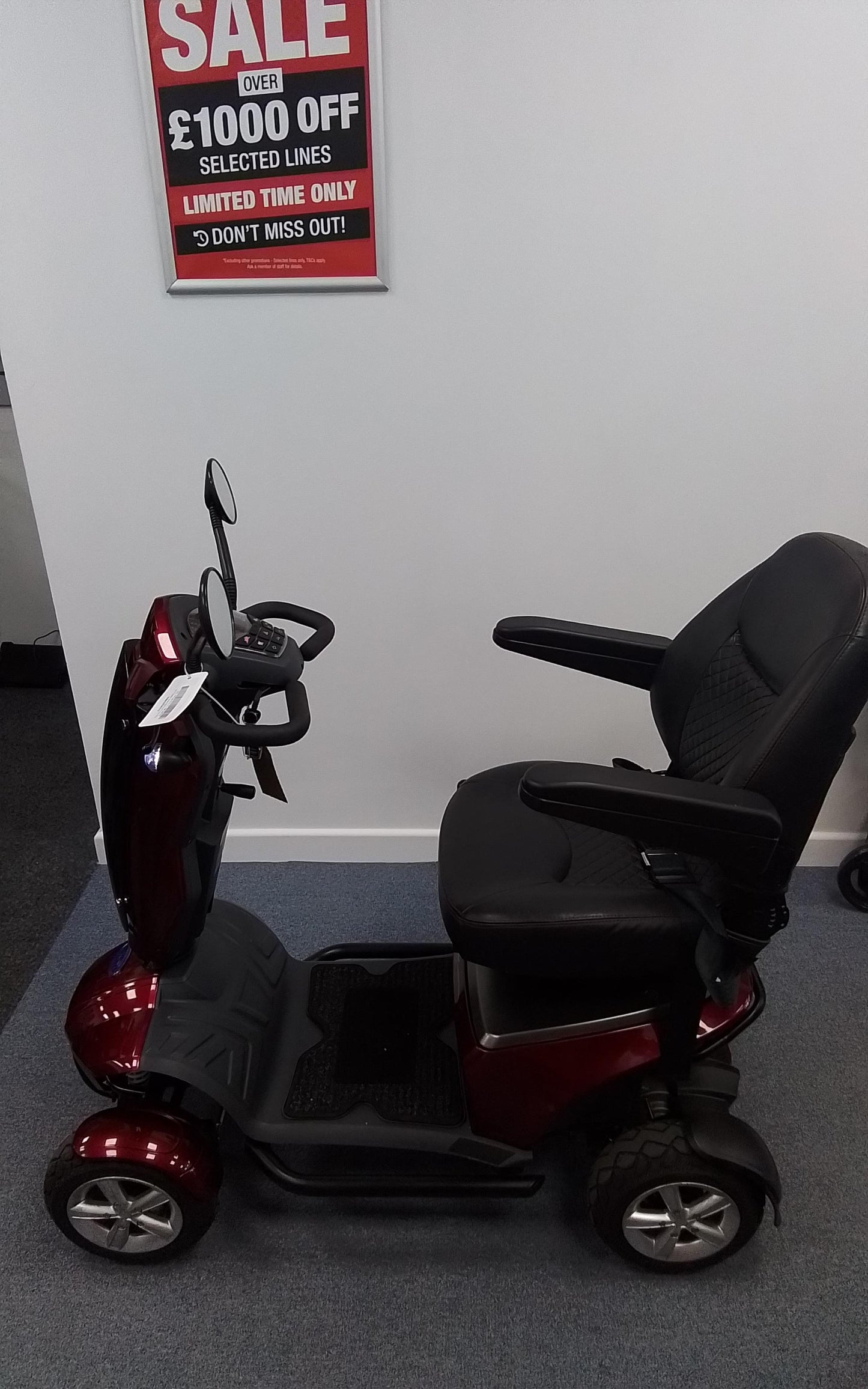 TGA Vista S in Red | Refurbished Scooter Derby - Eden Mobility