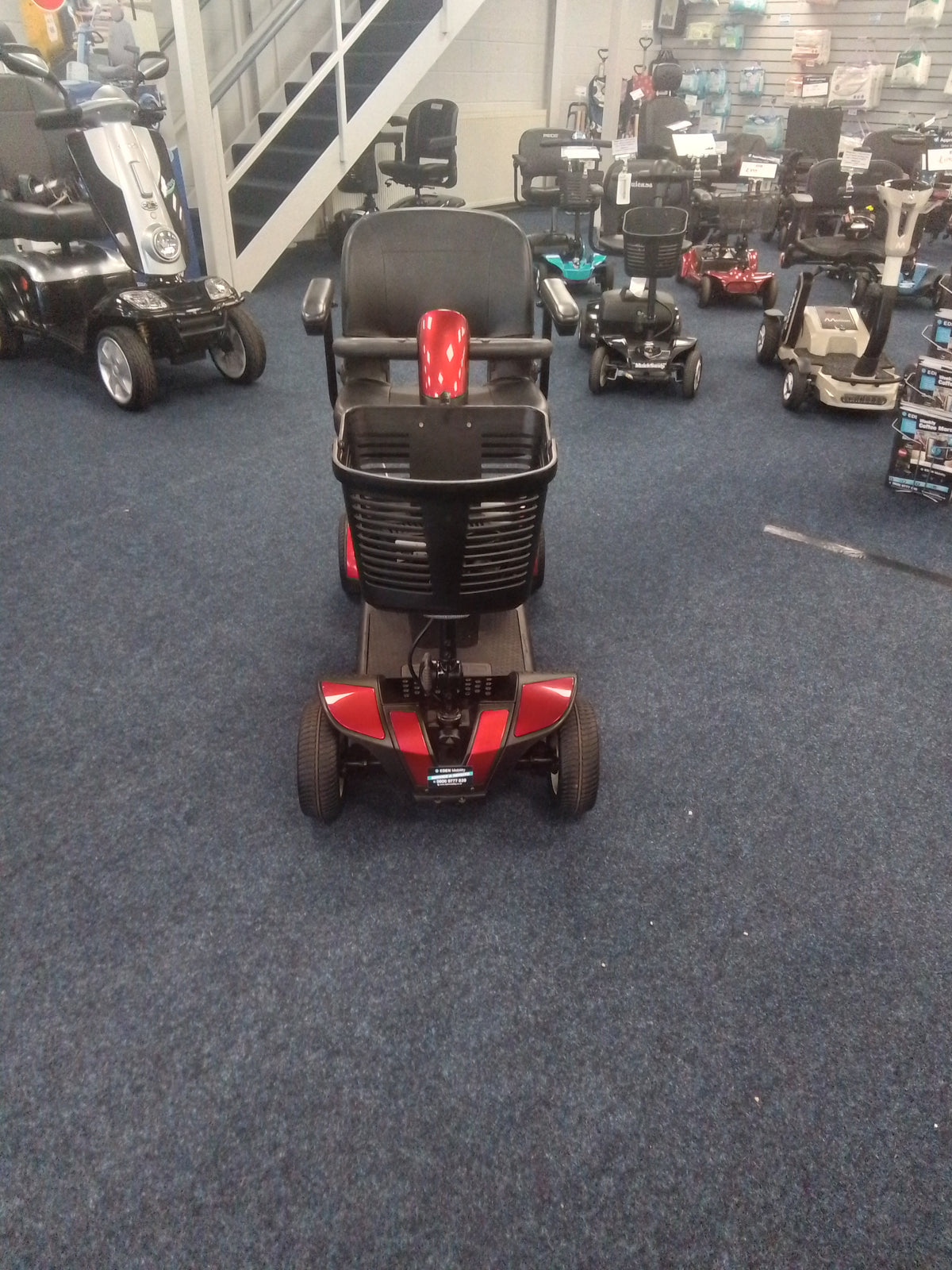 Pride Go Go Elite Traveller in Red | Refurbished motbility scooter Barnsley