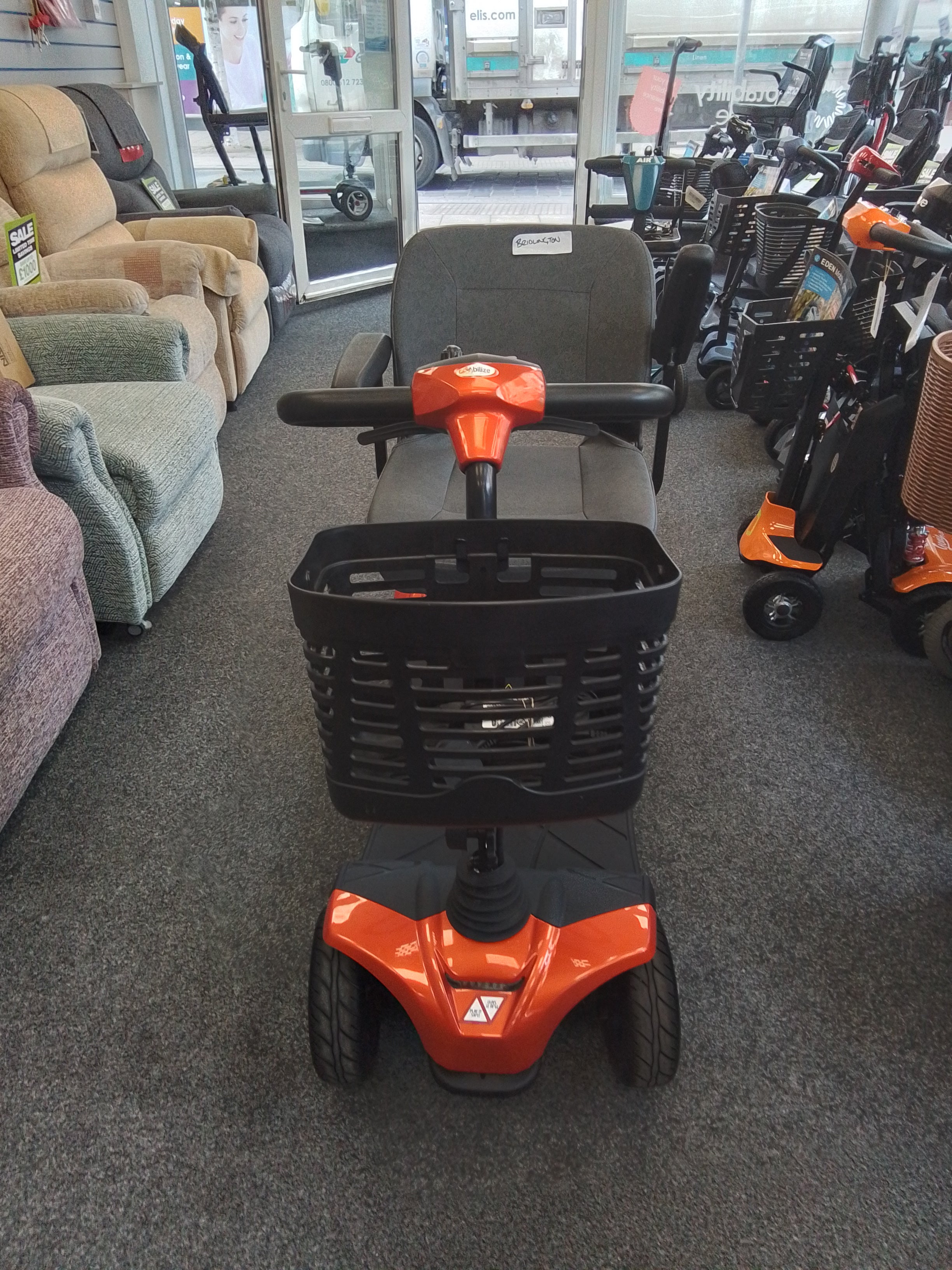 Abilize Stride Sport in Orange | Refurbished Mobility Scooter Bridlington