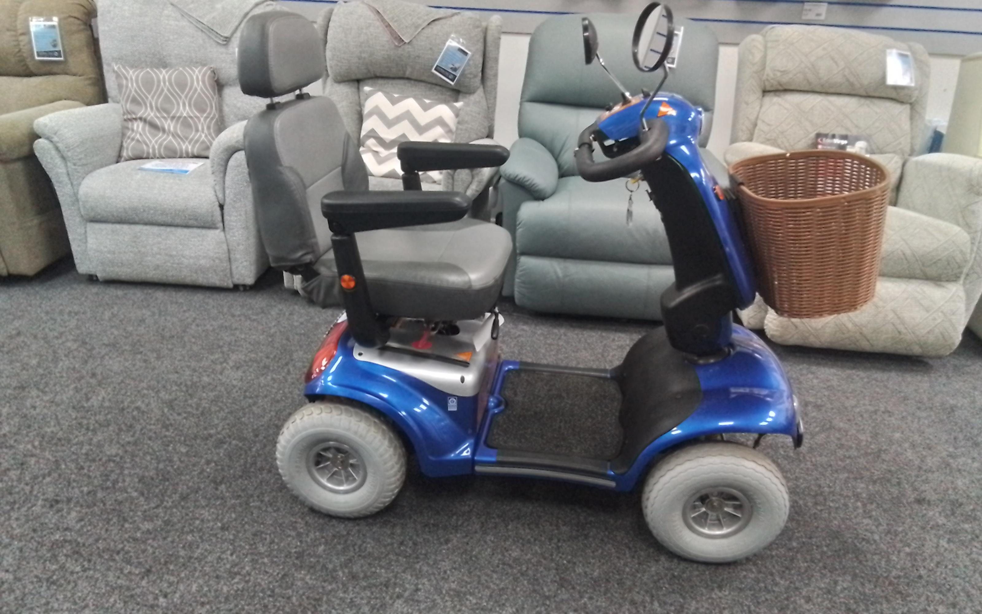 Roma Shoprider Cadiz in Blue | Refurbished Mobility Scooter Derby