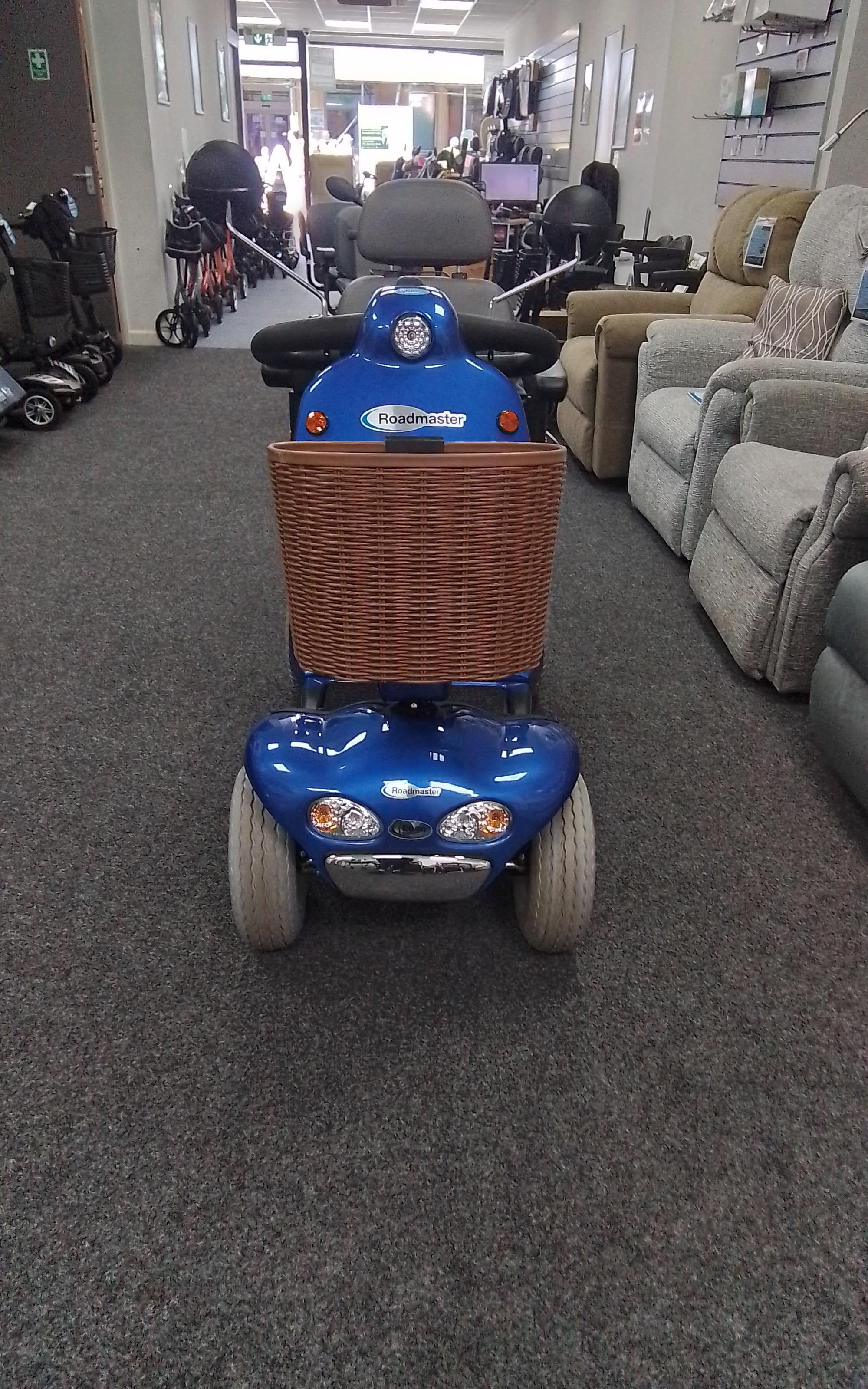 Roma Shoprider Cadiz in Blue | Refurbished Mobility Scooter Derby