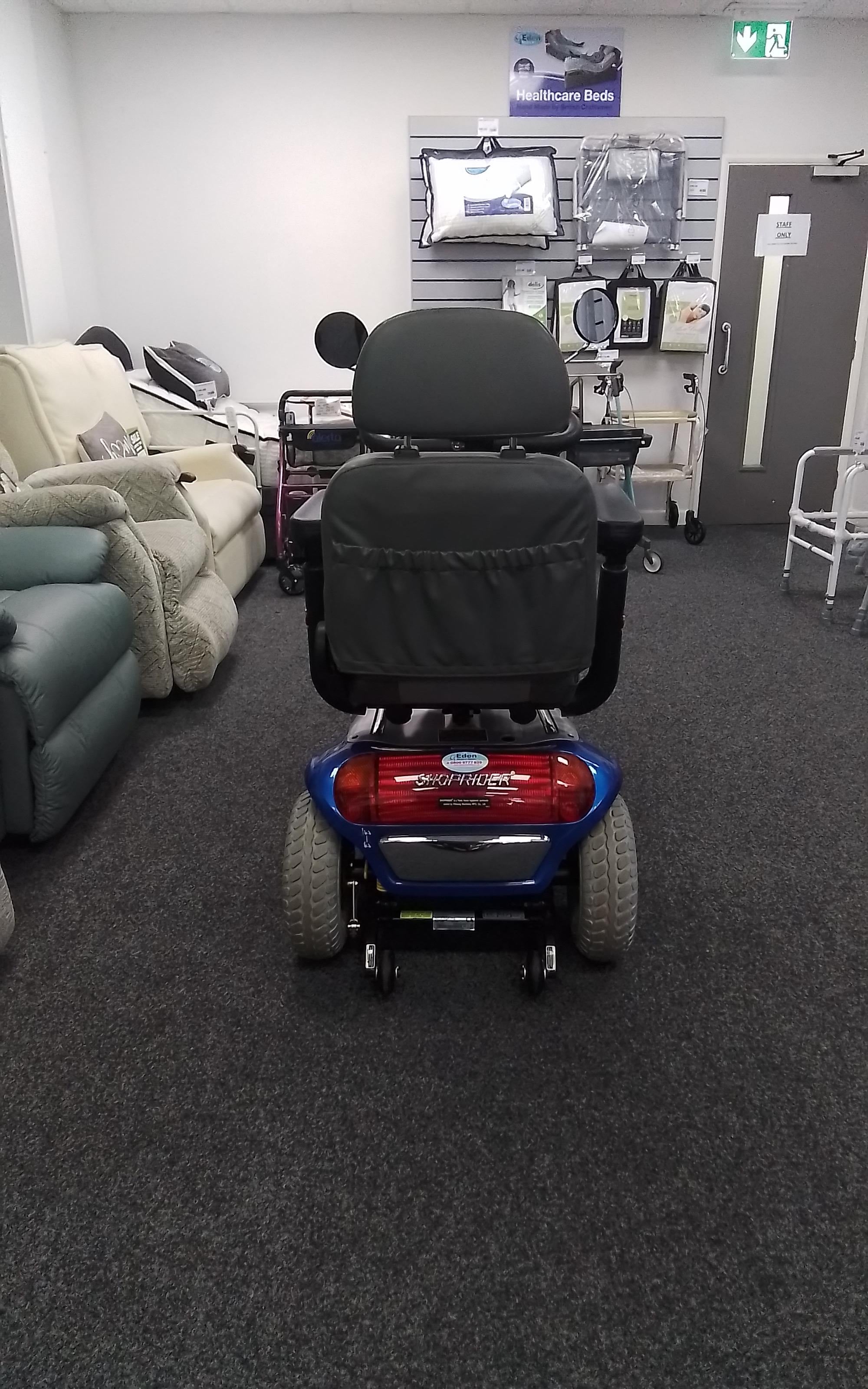 Roma Shoprider Cadiz in Blue | Refurbished Mobility Scooter Derby
