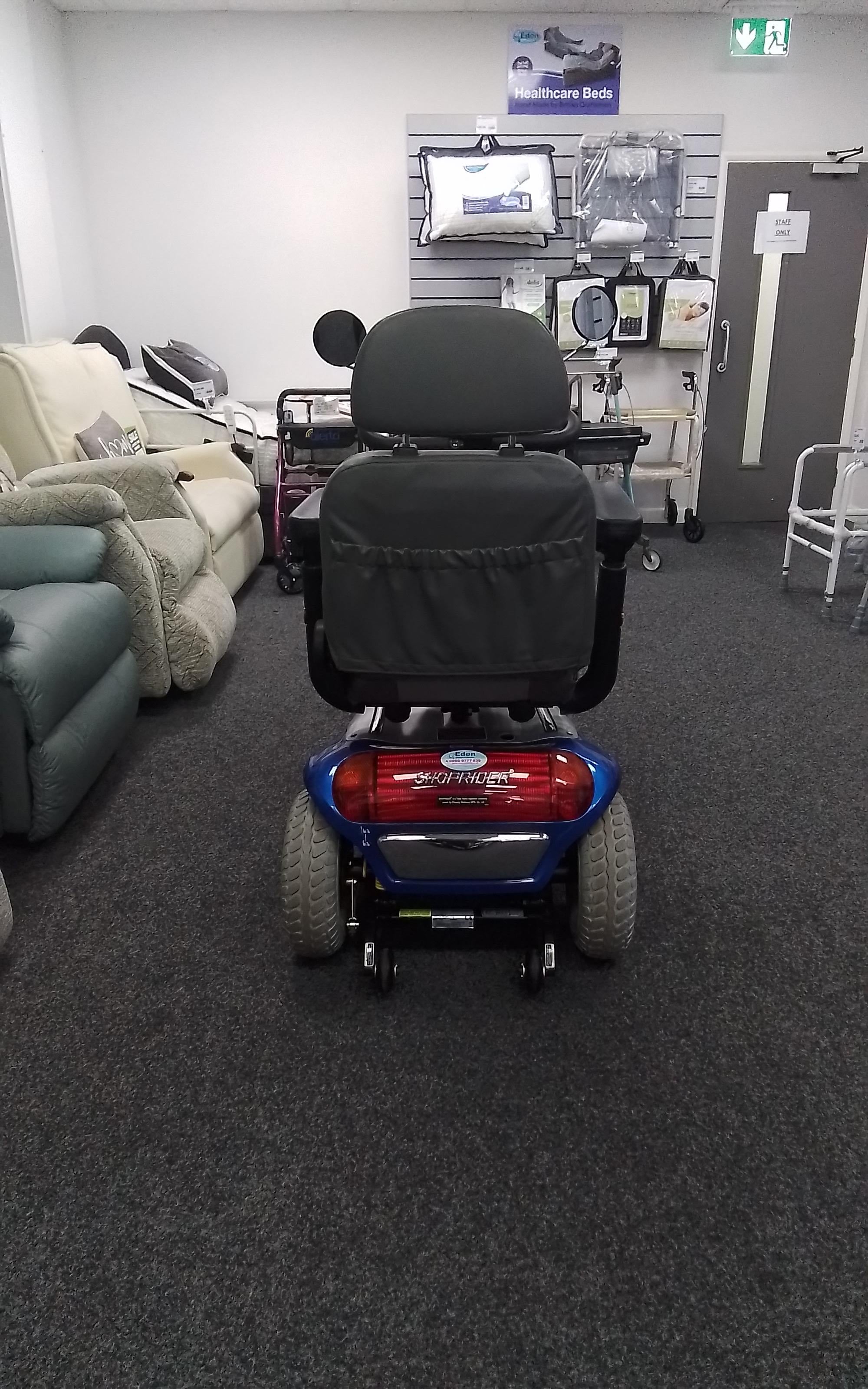 Roma Shoprider Cadiz in Blue | Refurbished Mobility Scooter Derby