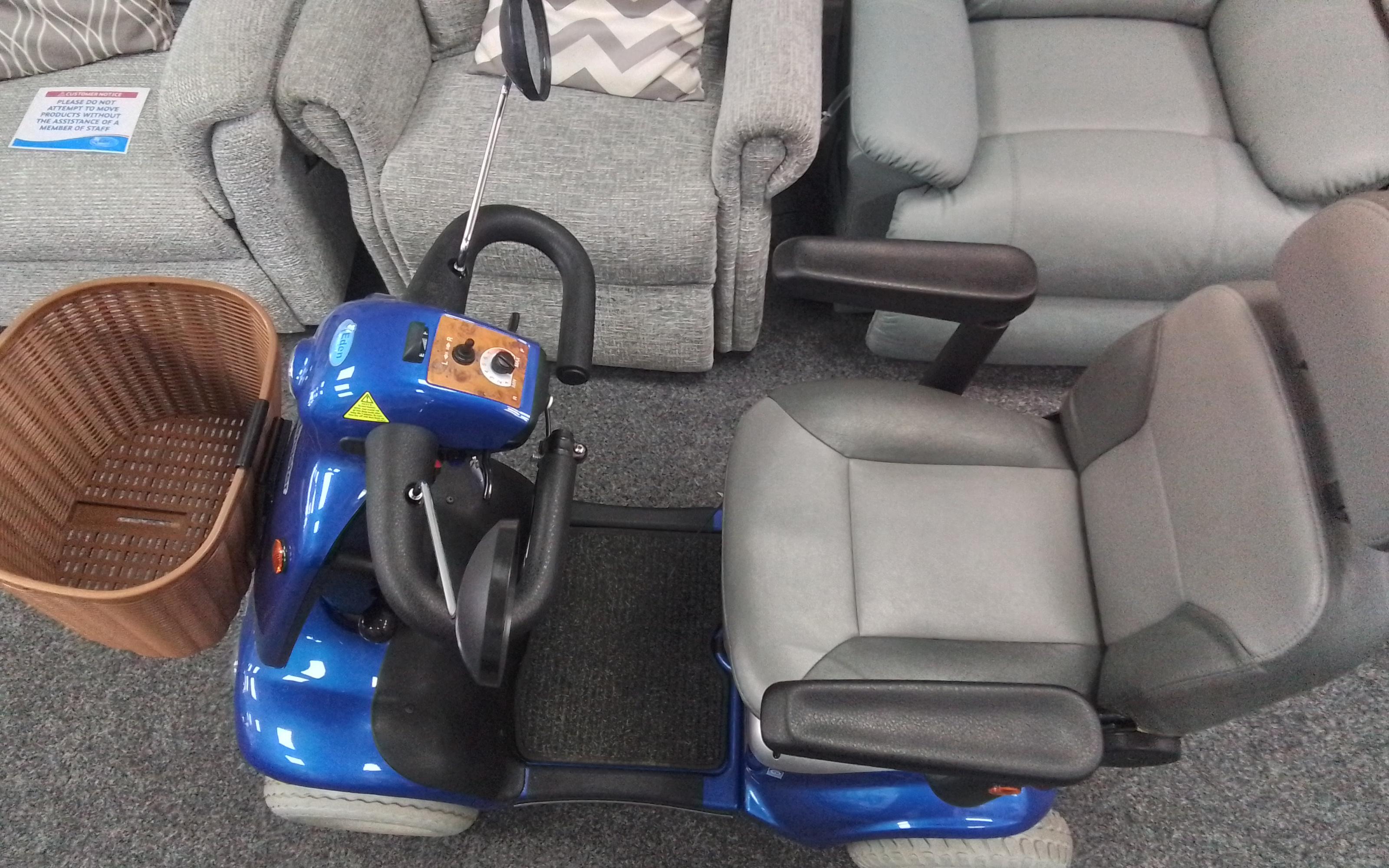 Roma Shoprider Cadiz in Blue | Refurbished Mobility Scooter Derby