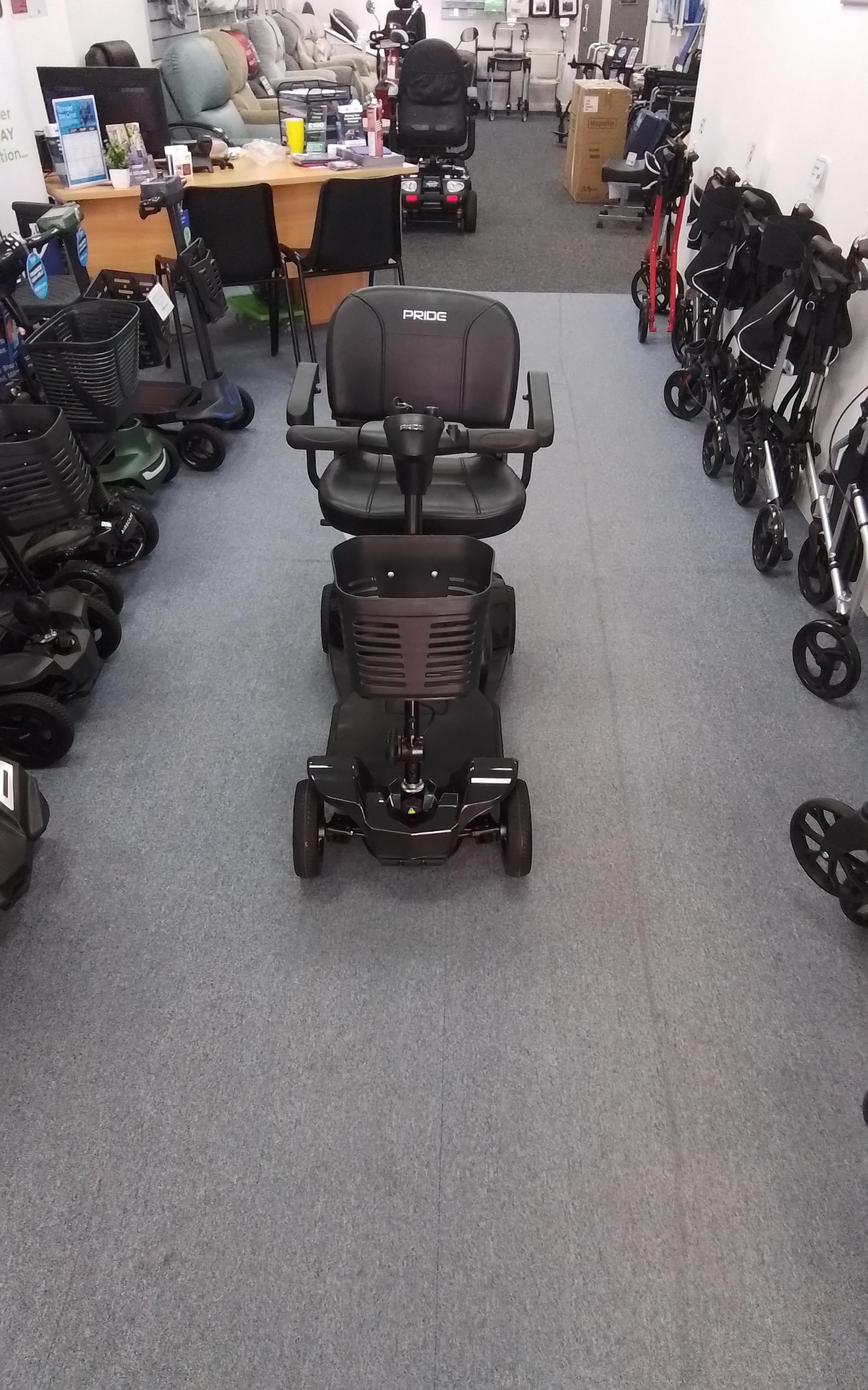 Pride Apex Rapid in Black | Refurbished Mobility Scooter Derby