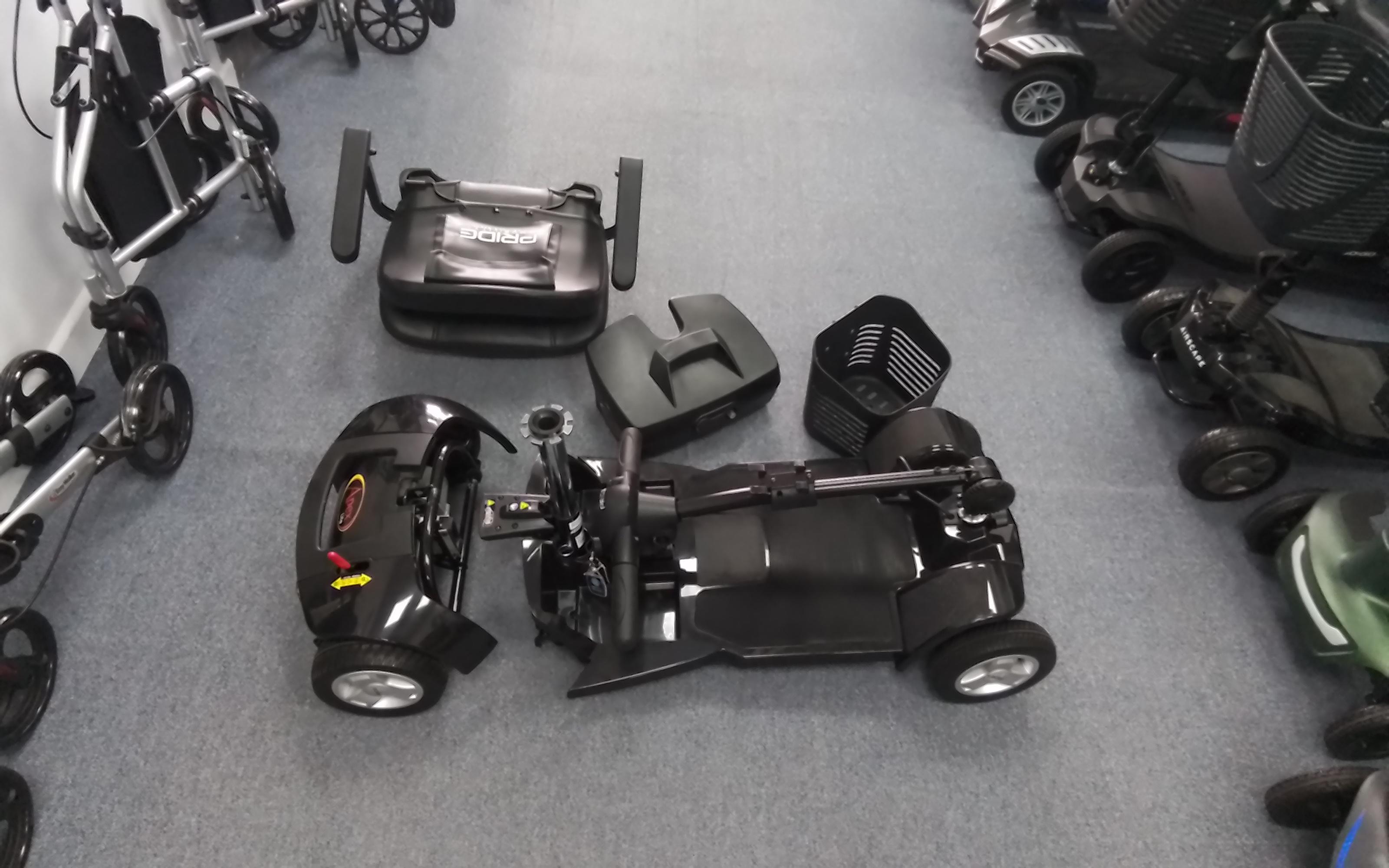 Pride Apex Rapid in Black | Refurbished Mobility Scooter Derby