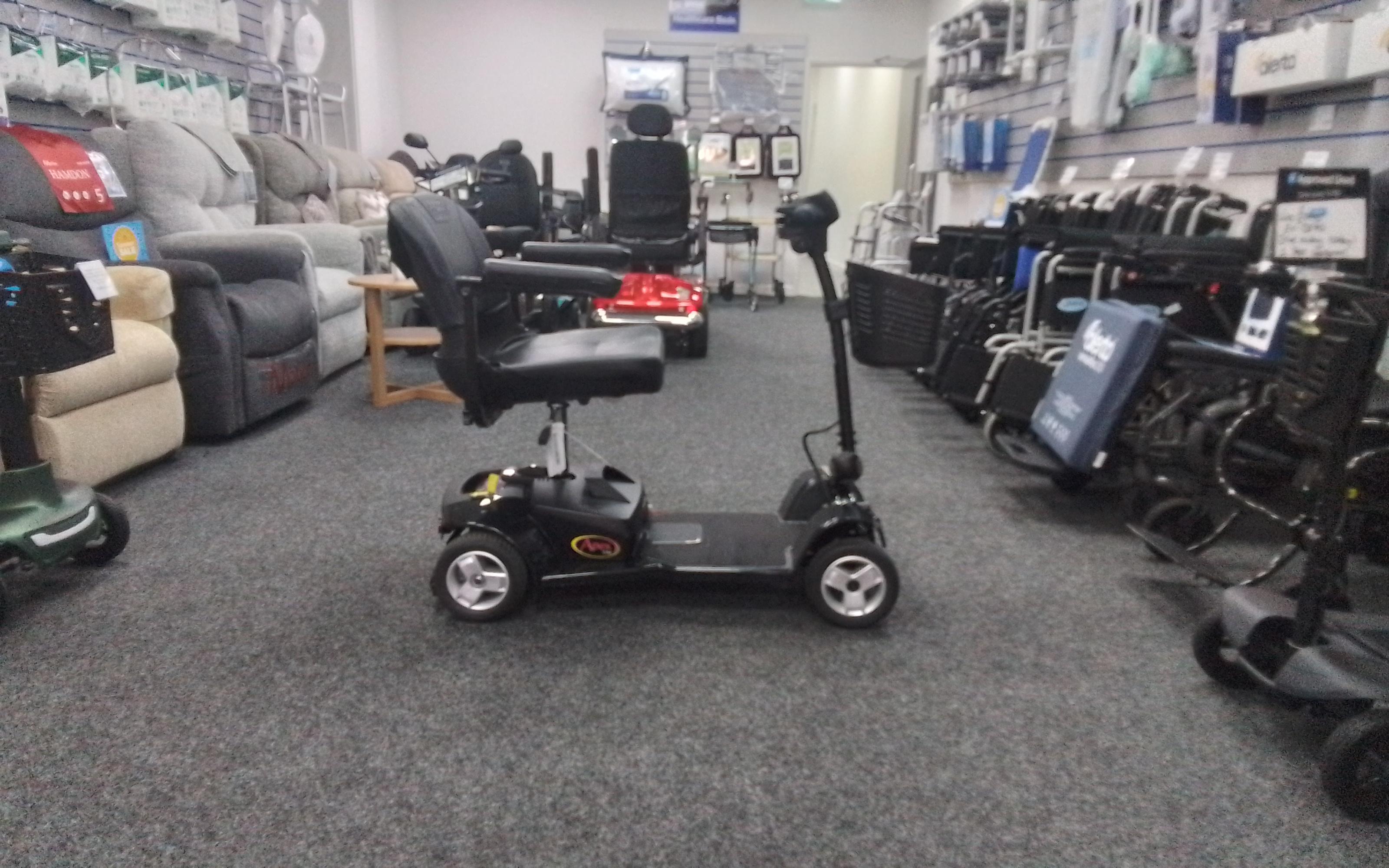 Pride Apex Lite in Black | Refurbished Mobility Scooter Derby