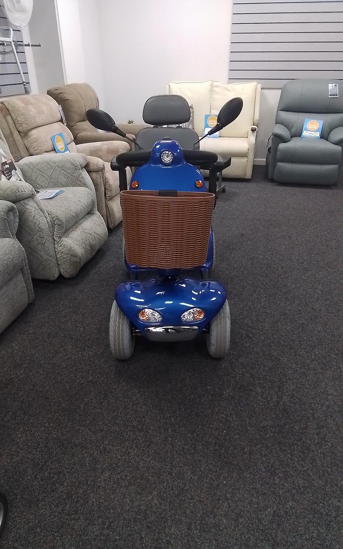 Roma Shoprider Cadiz in Blue | Refurbished Mobility Scooter Derby