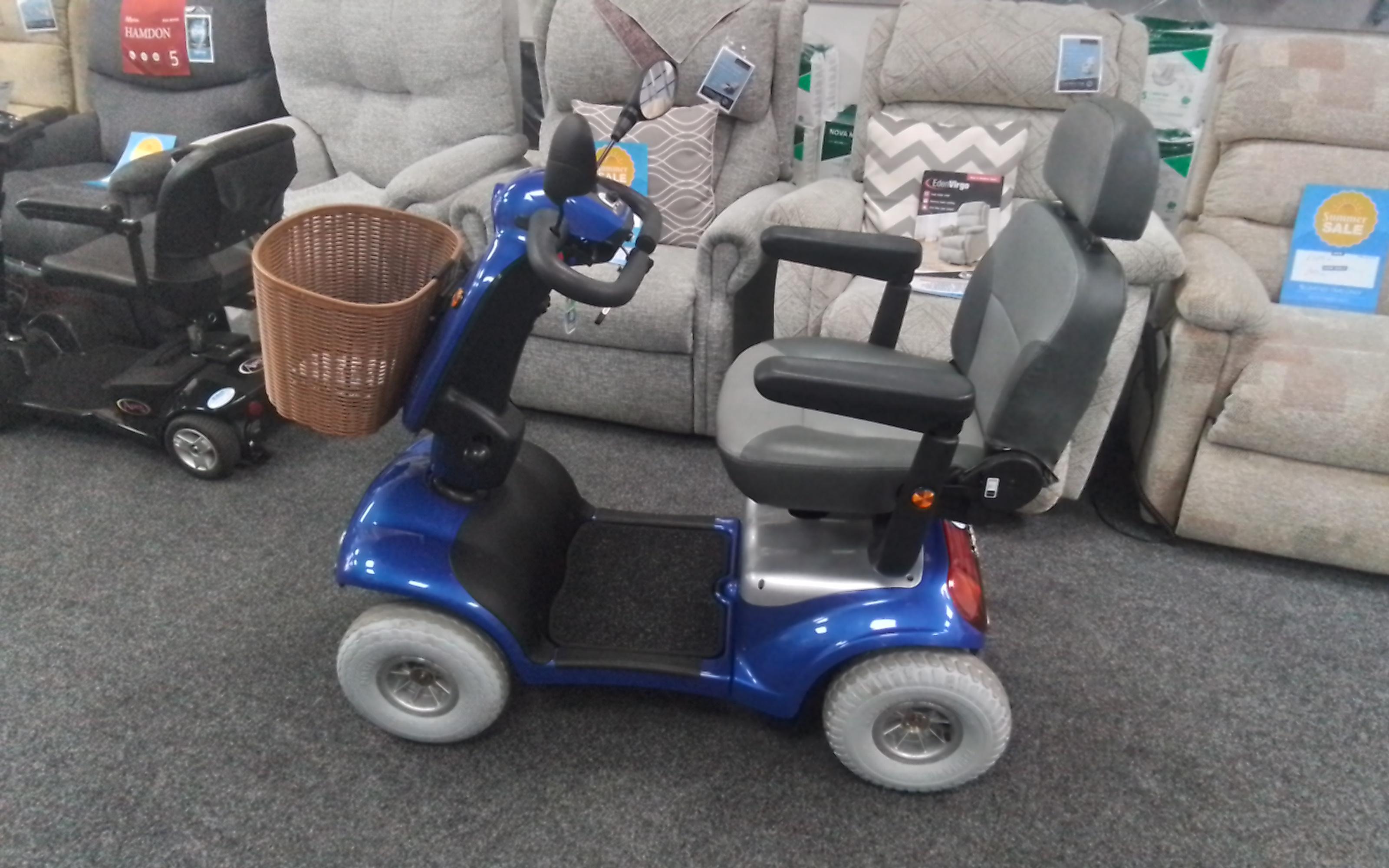 Roma Shoprider Cadiz in Blue | Refurbished Mobility Scooter Derby