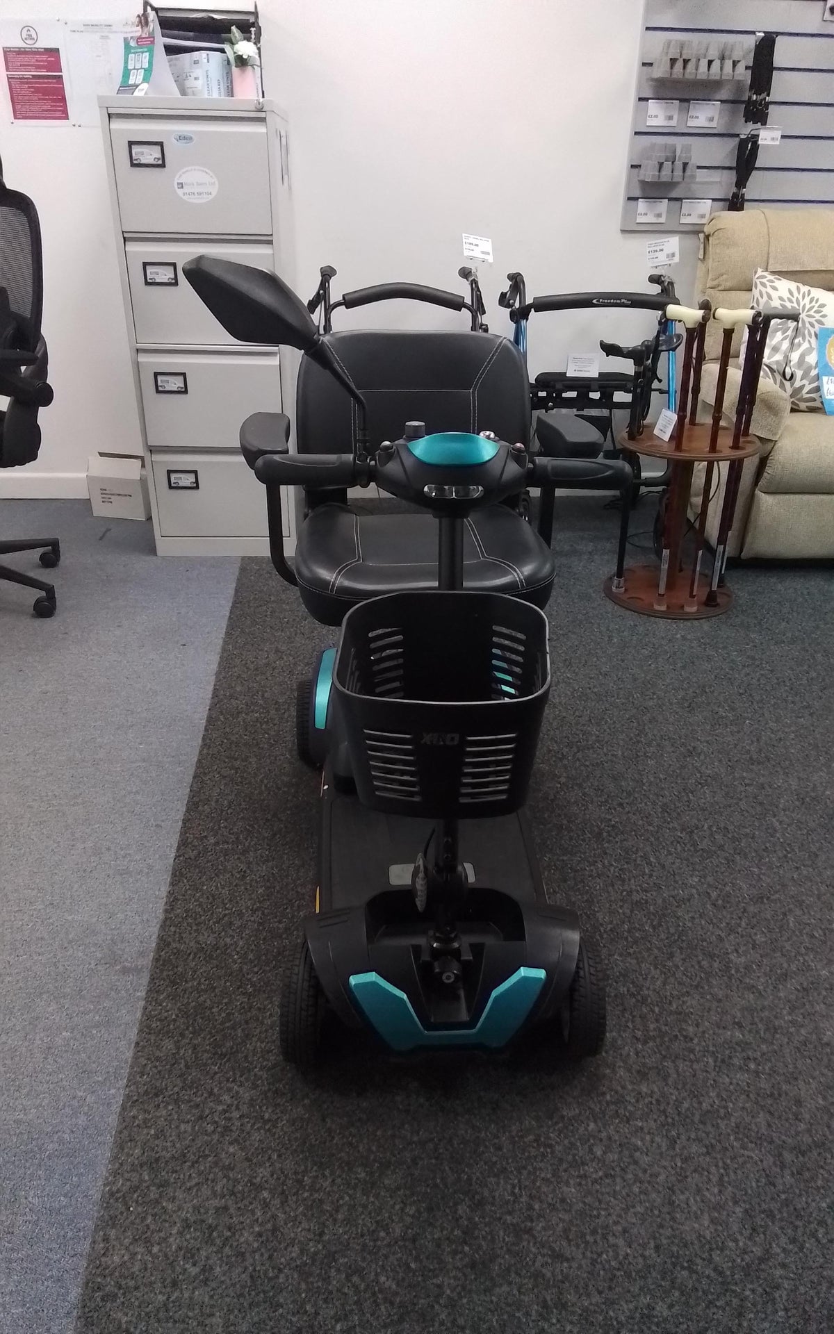 CareCo XGO in Teal | Refurbished Mobility Scooter Derby