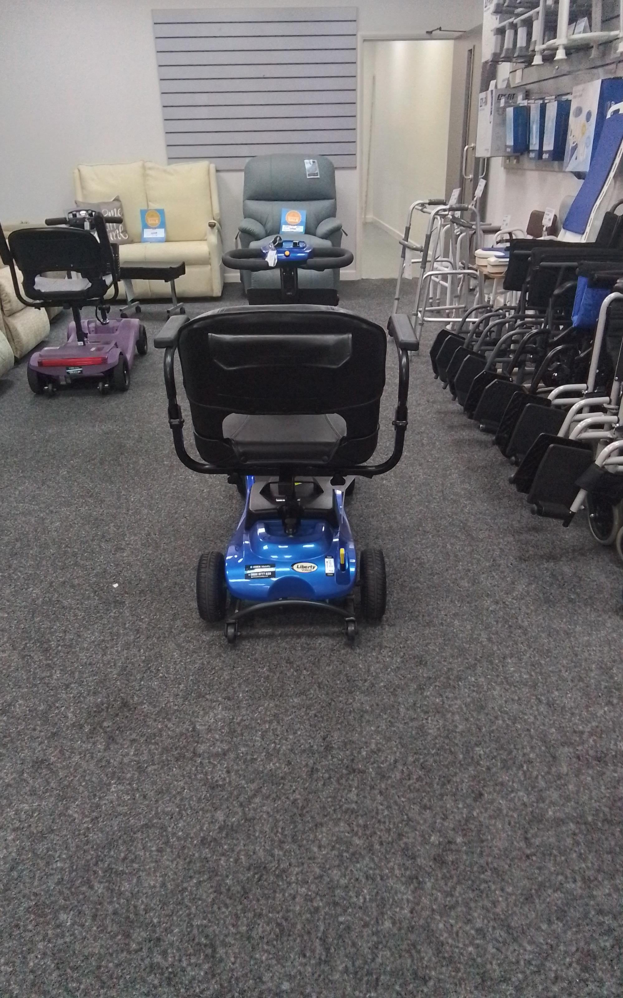 Liberty Vogue in Blue | Refurbished Mobility Scooter Derby