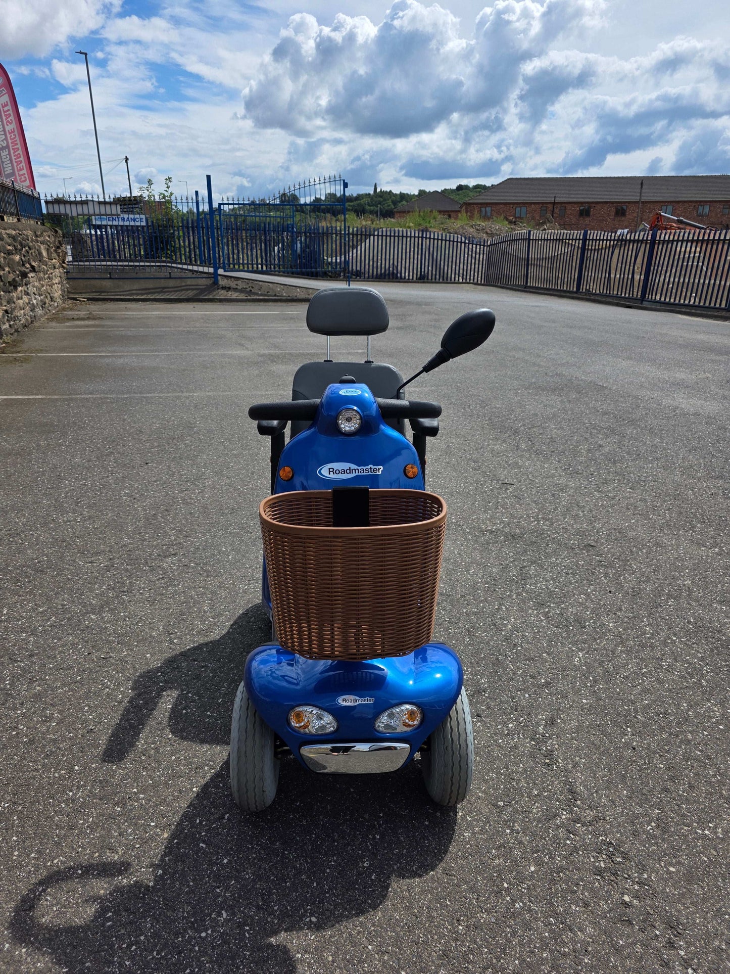 Front of Roma Shoprider Mobility Scooter In Blue