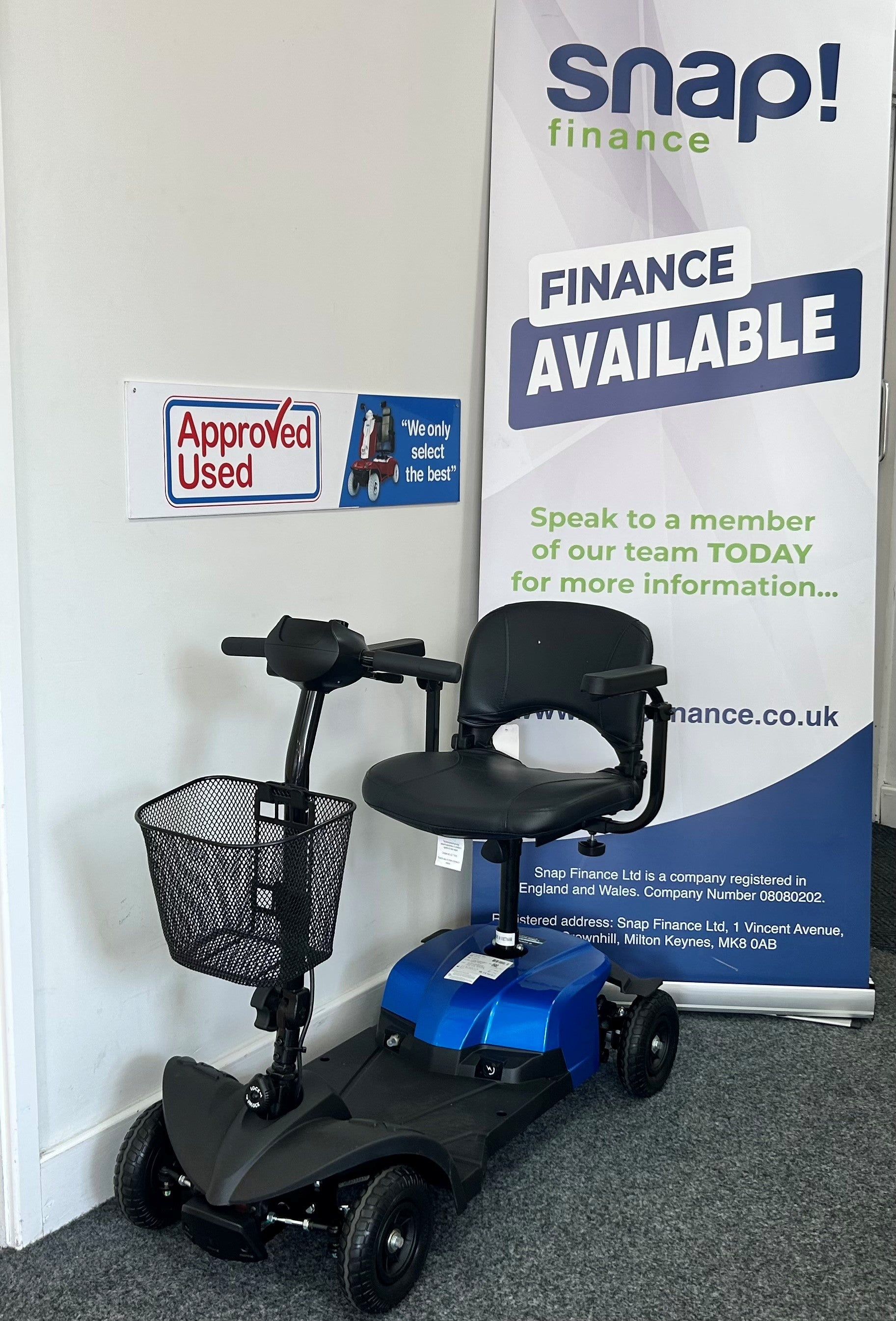 Drive Compact Lite in Blue | Refurbished Mobility Scooter Stockport