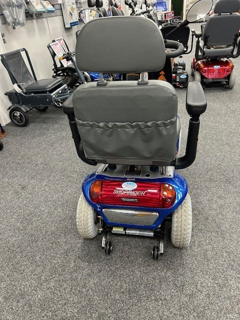 Back Of Roma Shoprider Cadiz Mobility Scooter In Blue