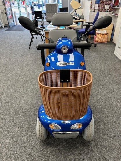 Front Of Roma Shoprider Cadiz Mobility Scooter In Blue