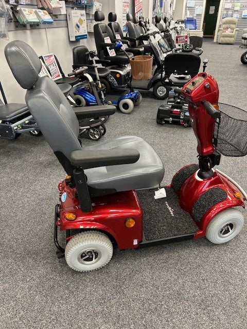Side of Freerider Mayfair  Mobility Scooter In Red