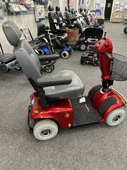 Side of Freerider Mayfair  Mobility Scooter In Red