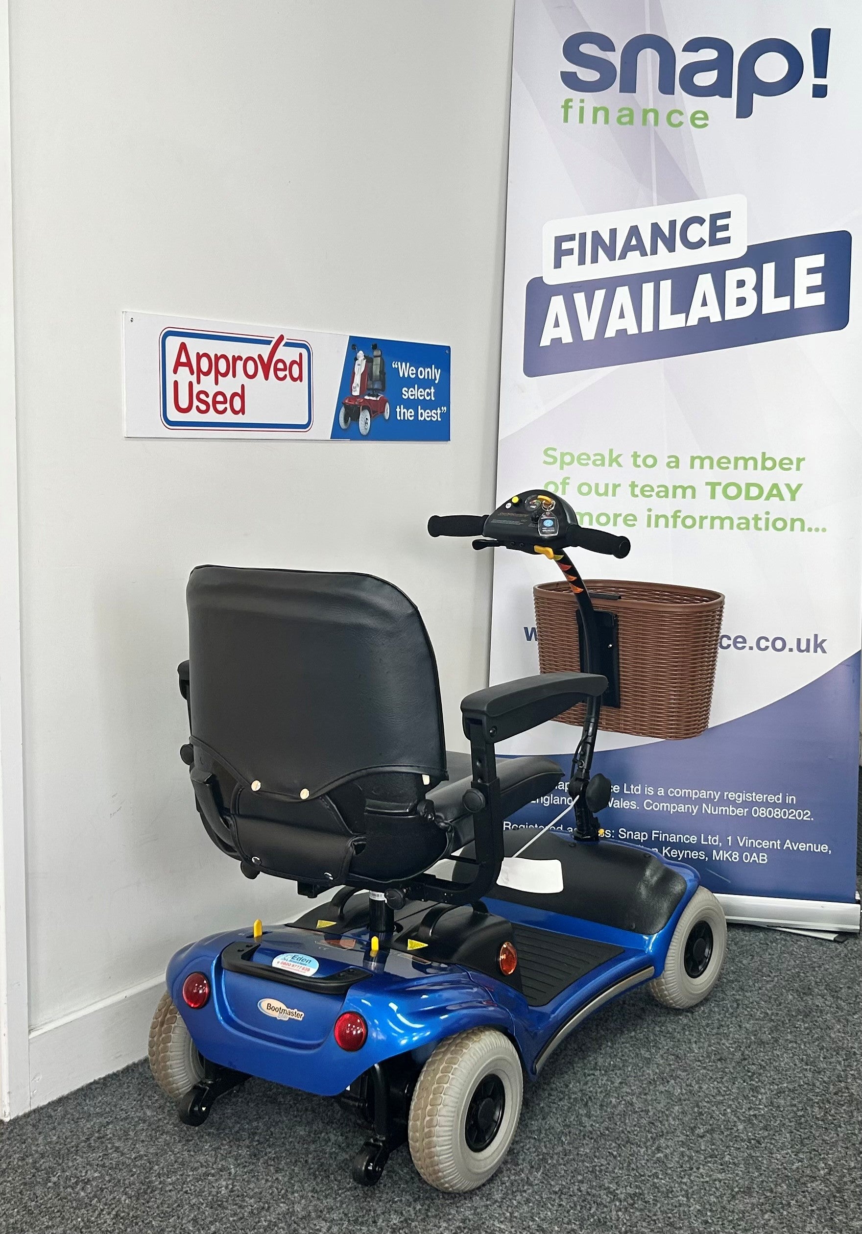 Roma Paris Mobility in Blue | Refurbished Mobility Scooter Stockport