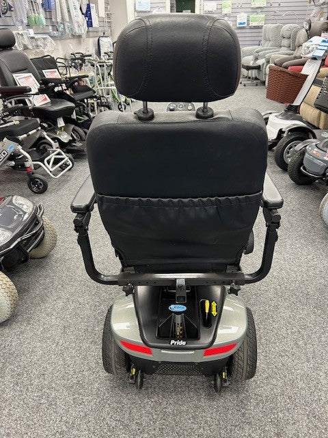 Back of Pride Colt Deluxe Mobility Scooter In Light Green