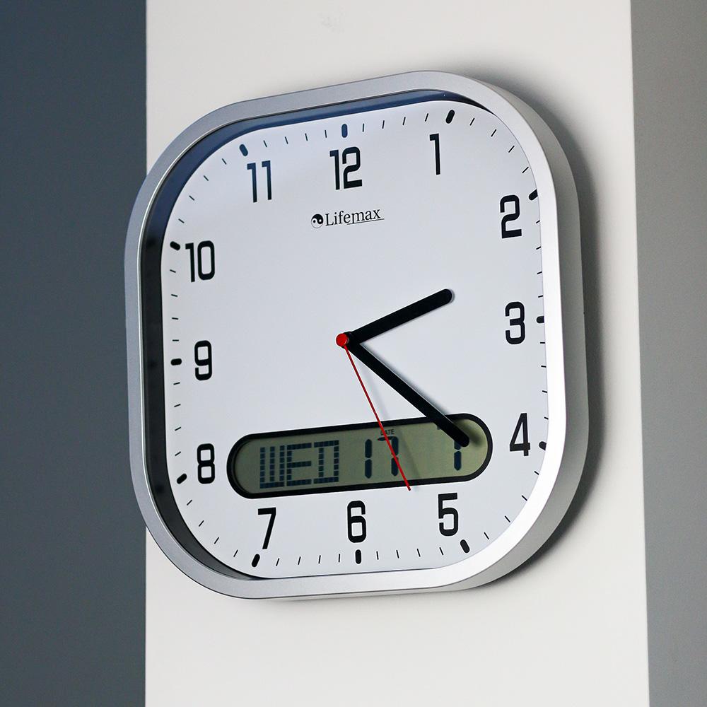 Clear Time, Day & Date Wall Clock - Eden Mobility